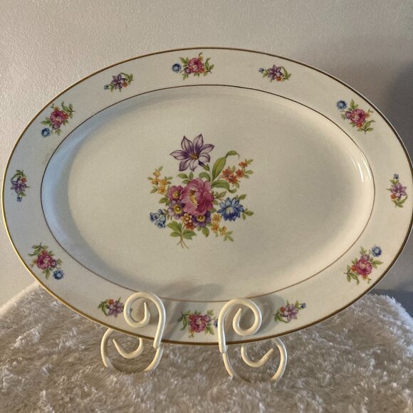 Royal Jackson "Deanna" 15" Oval Platter - Picture 1 of 4